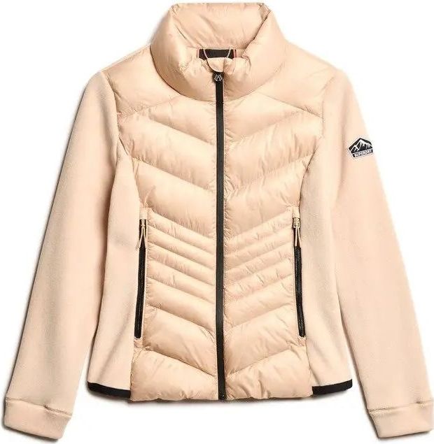 Superdry - Fuji - Gewatteerd Fleecejack - Dames - Slimfit - Zwart