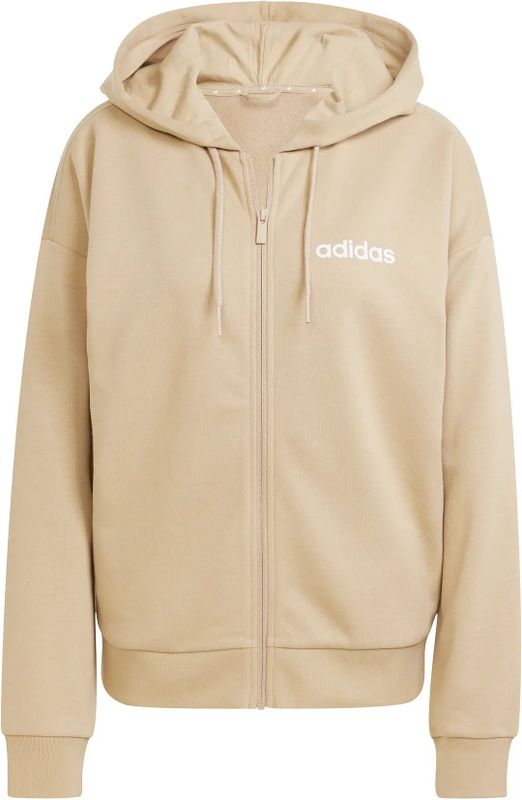 Damescapuchon met volledige rits adidas Essentials Linear French Terry