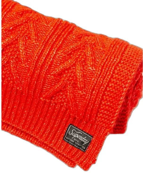 gebreide kabelsjaal voor dames Superdry Lux