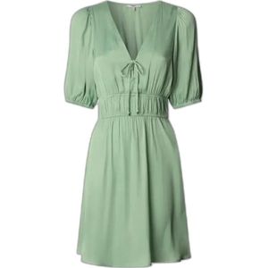 Jurk - Groen - Polyester - Korte Mouwen - Casual Stijl