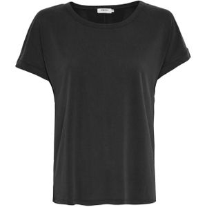MSCH - T-shirt - Zwart - 70% Modal 30% Polyester