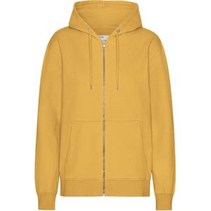 Hooded sweatshirt met rits Colorful Standard Classic Organic Burned Yellow