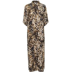 Jerseyjurken - Loose fit - Lange Lengte - Leopard Print - 100% Viscose
