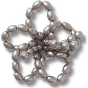 Jibbitz Crocs Grey Pearl Beaded Daisy