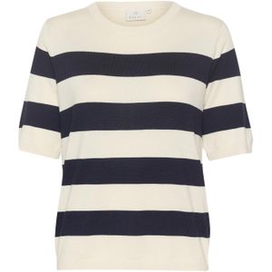 Pullover - Blauw/Wit - Regular Fit - Dames