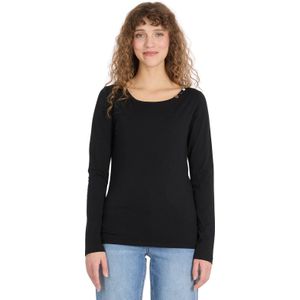 Ragwear - FLLORAH LONG GOTS - Shirt - Zwart - Lange Mouwen