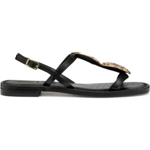 GEOX - D MADDALUSIAC - Sportschoenen - Zwart - Leer