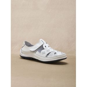 Vrouwen opengewerkte ballerina's met klittenbandsluiting Pédiconfort