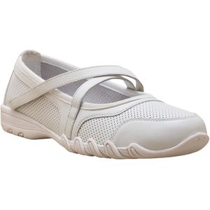 Leren geperforeerde zomerbabyschoen voor vrouwen Pédiconfort