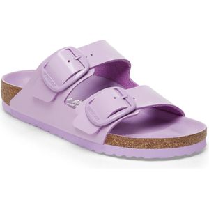 Dames muiltjes Birkenstock Arizona Big Buckle Natural Leather Patent