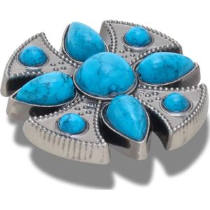 Jibbitz Crocs SMT Turquoise Emblem