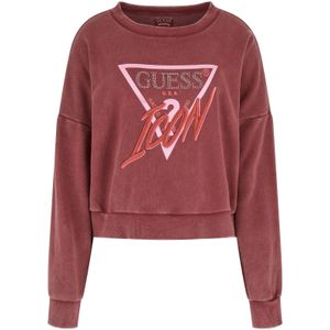 Sweatshirt dameskatoen met ronde hals Guess Icon