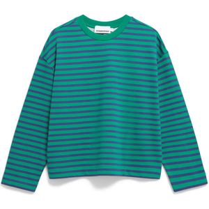 Armedangels - Frankaa Maarlen Stripe - Sweatshirt - Gestreept - Oversized Pasvorm
