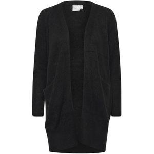 Gebreid Vest - Kamara - Effen - Losse Pasvorm - Lange Mouwen