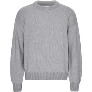 Trui met oversized ronde hals Colorful Standard Heather Grey