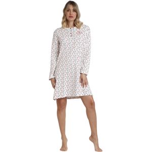 Nachthemd met lange mouwen en knoopsluiting voor dames Admas Star