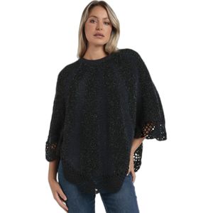 Gebreide poncho voor dames Admas Liso Romantic