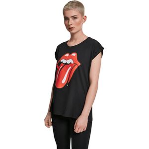 Dames-T-shirt grote maat Merchcode Rolling Stones Tongue