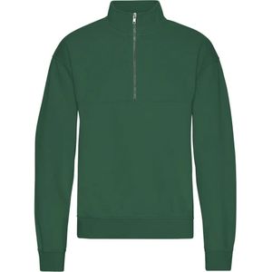 Merino 1/4 zip trui Colorful Standard Emerald Green