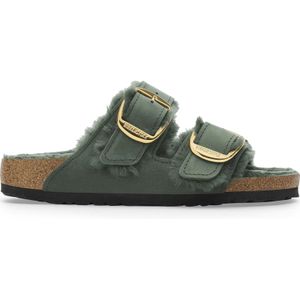 Dames muiltjes Birkenstock Arizona Big Buckle Shearling Oiled Leather