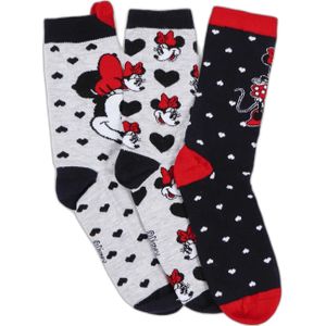 Damessokken Disney Minnie Hearts (x12)