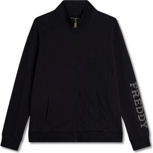 Dames sweatshirt met rits en col opstaand met logo Freddy