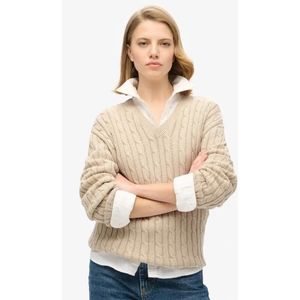 Superdry - Cable Trui - V-hals - Oversized