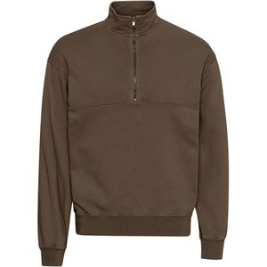 Sweatshirt 1/4 rits Colorful Standard Organic cedar brown