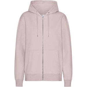 Hooded sweatshirt met rits Colorful Standard Classic Organic Faded Pink