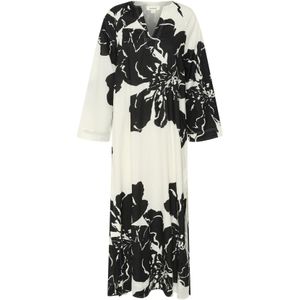 Soaked in Luxury - Joanne - Kaftan - Zwart-wit - Maxijurk