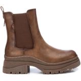 Refresh - 17198502 - Enkellaarsjes - Taupe - Ritssluiting - Casual