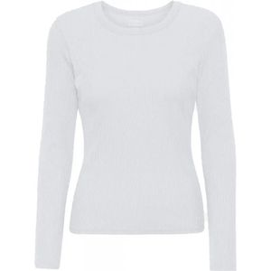 Geribd dames-T-shirt met lange mouwen Colorful Standard Organic optical white