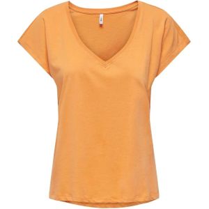 Dames-T-shirt met v-hals Only Winnie