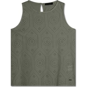 Geborduurd tanktop voor dames Freddy