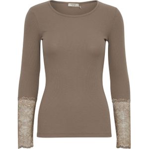Dames-T-shirt met lange mouwen fransa Hizamond