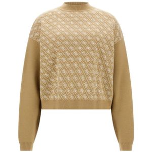 GUESS - AUBREY 4G - Trui - Taupe - Knitwear