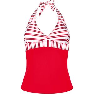 Brigitte Bardot - Océan - Tankini - Bedrukt Microvezel - Effen Onder de Borst