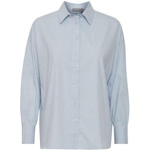 Fransa - Dameshemd - Lange Mouwen - Ruime Blouse - Klassieke Kraag