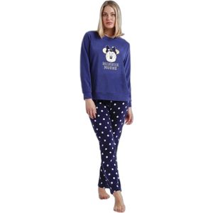 Warme pyjama met lange mouwen voor dames Disney Happy Minnie