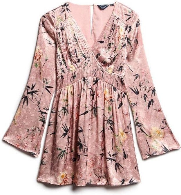 Superdry - W8011795a - Korte Jurk - Met Lange Mouwen