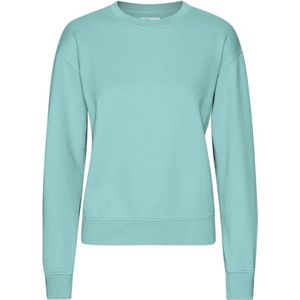 Dames sweatshirt met ronde hals Colorful Standard Classic Organic Teal Blue