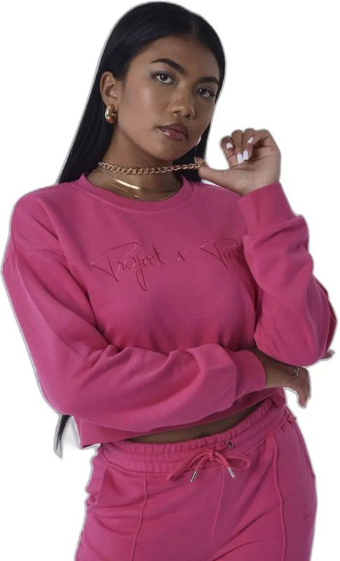 Sweater - Basic Court - Ronde Hals - Lange Mouwen - Grijs - Katoen/Polyester