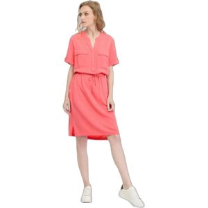 Ragwear - ROISANA - Zomerjurk - Coral - Knielang - Korte Mouwen