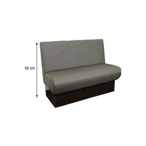 Polsterbank Norbert A1 mit Lehne Höhe 92 cm 200 cm Microfaser Samtoptik
