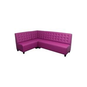 Gepolsterte Eckbank im Landhausstil Webstoff 160 cm 140 cm