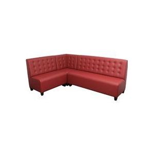 Romantische Eckbank im Landhausstil Kunstleder 120 cm 180 cm