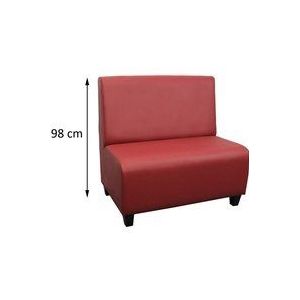 Schlichte Esszimmer Sitzbank mit Lehne Höhe 98 cm 130 cm Microfaser
