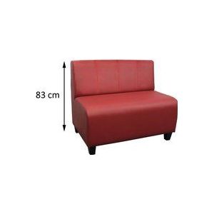 Esszimmerbank mit Rücken Gesteppt Höhe 83 cm 170 cm Kunstleder