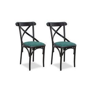 Gepolsterte Bistrostuhl Wien NIV/22 (2er-Set)