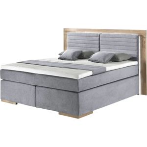 uno Massivholz-Boxspringbett mit LED-Beleuchtung Marlow